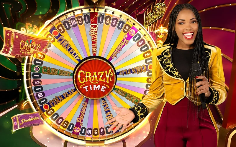 Evolution Gaming Crazy Time Live Wheel