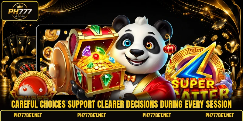 Careful choices support clearer decisions during every session