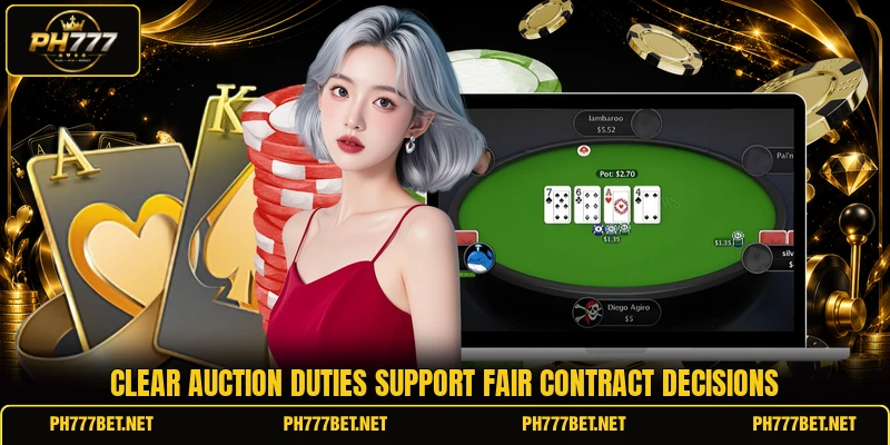 Clear auction duties support fair contract decisions