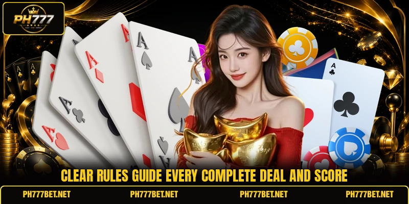 Clear rules guide every complete deal and score