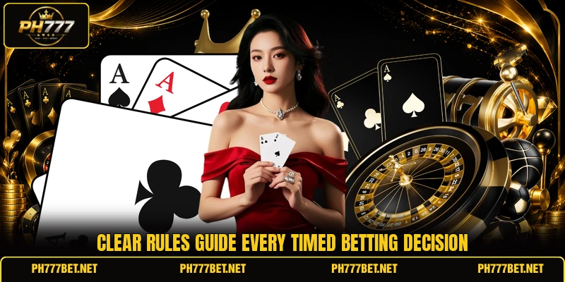 Clear rules guide every timed betting decision