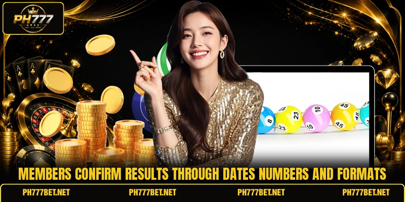 Members confirm results through dates numbers and formats