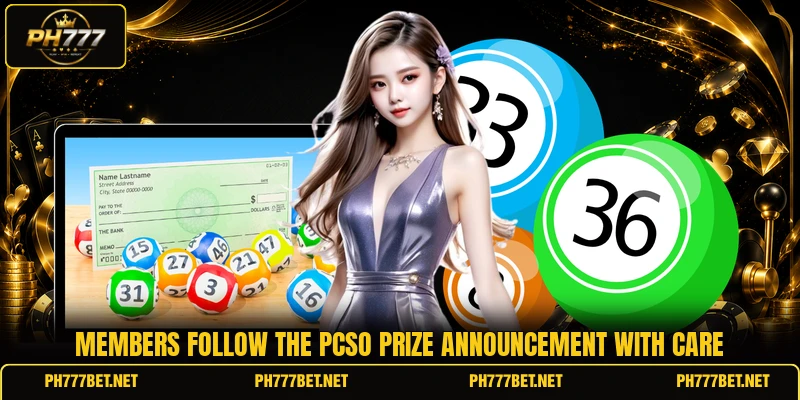 Members follow the pcso prize announcement with care