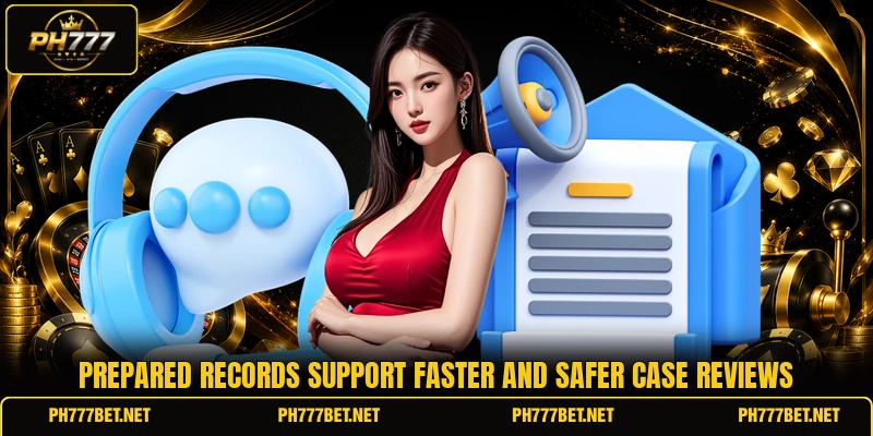 Prepared records support faster and safer case reviews