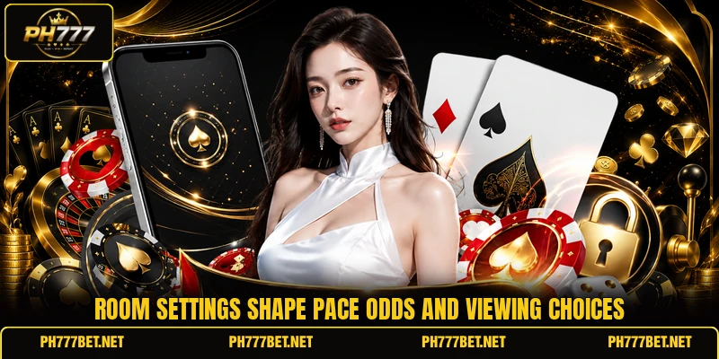 Room settings shape pace odds and viewing choices Room settings shape pace odds and viewing choices
