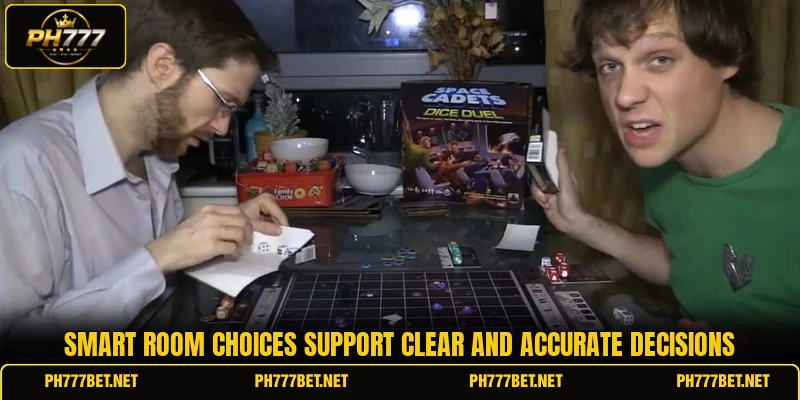 Smart room choices support clear and accurate decisions